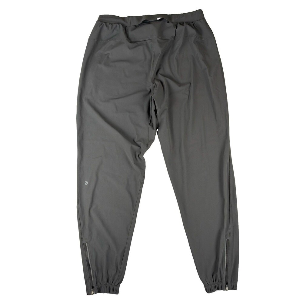 Lululemon Surge Jogger Mens Zip Ankle Tapered Size Large Dark Grey